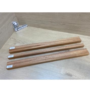 Махагон Кая заготовка грифа безголовой гитары Радиал ААА 27х(46-20-46)х570 мм - из 3х частей-8