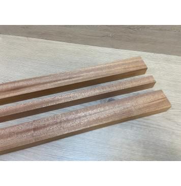 Махагон Кая заготовка грифа безголовой гитары Радиал ААА 27х(46-20-46)х570 мм - из 3х частей-7