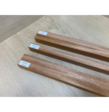 Махагон Кая заготовка грифа безголовой гитары Радиал ААА 27х(46-20-46)х570 мм - из 3х частей-10