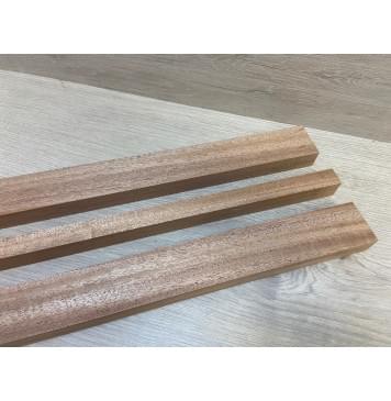 Махагон Кая заготовка грифа безголовой гитары Радиал ААА 24х(45-19-45)х570 мм - из 3х частей-1