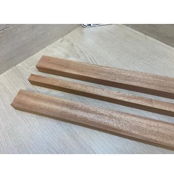 Махагон Кая заготовка грифа безголовой гитары Радиал ААА 24х(45-19-45)х570 мм - из 3х частей-5