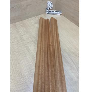 Махагон Кая заготовка грифа безголовой гитары Радиал ААА 24х(45-19-45)х570 мм - из 3х частей-6