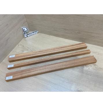 Махагон Кая заготовка грифа безголовой гитары Радиал ААА 24х(45-19-45)х570 мм - из 3х частей-8