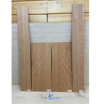 Окуме (Габон) заготовка комплекта (Дека + Обечайки) акустической гитары Радиал ААА 4.5х230х550 мм (Дека 2шт) Радиал ААА 3.5х121х935 мм (Обечайка 2шт)-0