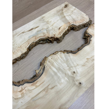 Клён Американский Каповый заготовка на топ Смешанный АА Кап АА 18х370-355х520-510 мм - 2 шт. (книжкой)-7