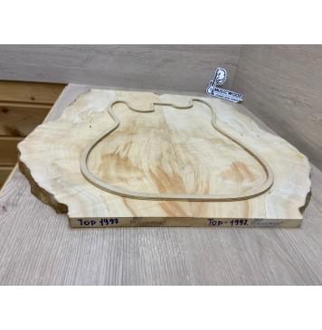 Клён Американский Волнистый заготовка на топ Смешанный ААА Волна А 15х280-190х535 мм - 2 шт. (книжкой)-5