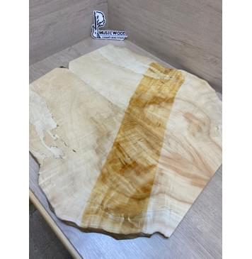 Клён Американский Волнистый заготовка на топ Смешанный ААА Волна А 15х280-190х535 мм - 2 шт. (книжкой)-7