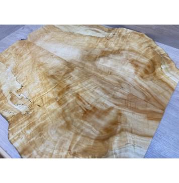 Клён Американский Волнистый заготовка на топ Смешанный ААА Волна А 15х280-190х535 мм - 2 шт. (книжкой)-11