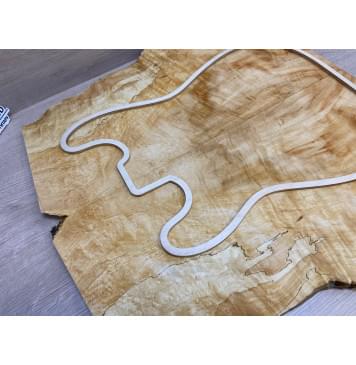 Клён Американский Волнистый заготовка на топ Смешанный ААА Волна А 15х280-190х535 мм - 2 шт. (книжкой)-14