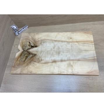 Клён Американский Волнистый заготовка на топ под заливку Смешанный А Волна АА 20х180-162х580 мм - 2 шт. (книжкой) Уценка-сучки,трещины-2