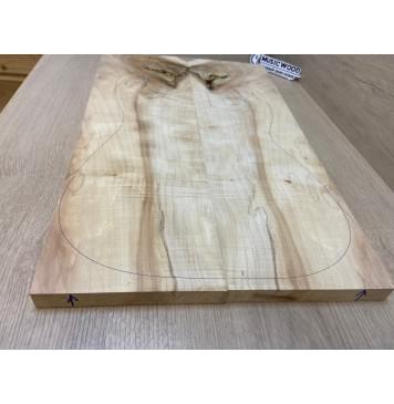 Клён Американский Волнистый заготовка на топ под заливку Смешанный А Волна АА 20х180-162х580 мм - 2 шт. (книжкой) Уценка-сучки,трещины-4