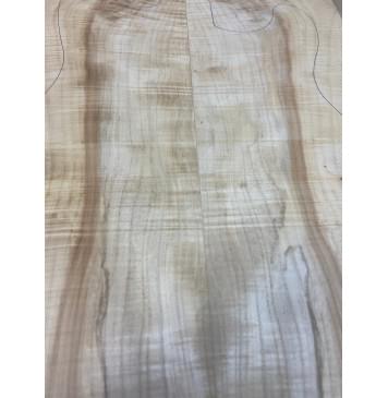 Клён Американский Волнистый заготовка на топ под заливку Смешанный А Волна АА 20х180-162х580 мм - 2 шт. (книжкой) Уценка-сучки,трещины-5