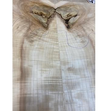 Клён Американский Волнистый заготовка на топ под заливку Смешанный А Волна АА 20х180-162х580 мм - 2 шт. (книжкой) Уценка-сучки,трещины-6