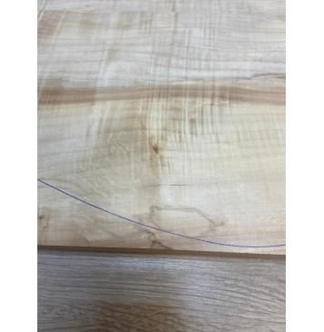 Клён Американский Волнистый заготовка на топ под заливку Смешанный А Волна АА 20х180-162х580 мм - 2 шт. (книжкой) Уценка-сучки,трещины-9