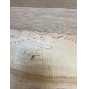 Клён Американский Волнистый заготовка на топ под заливку Смешанный А Волна АА 20х180-162х580 мм - 2 шт. (книжкой) Уценка-сучки,трещины-7