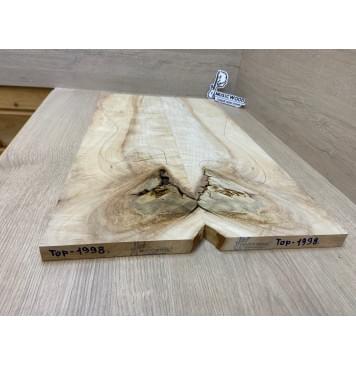 Клён Американский Волнистый заготовка на топ под заливку Смешанный А Волна АА 20х180-162х580 мм - 2 шт. (книжкой) Уценка-сучки,трещины-13