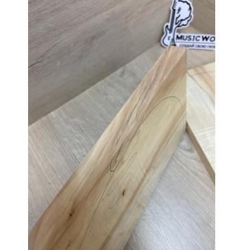 Клён Американский Волнистый заготовка на топ под заливку Смешанный А Волна АА 20х180-162х580 мм - 2 шт. (книжкой) Уценка-сучки,трещины-8