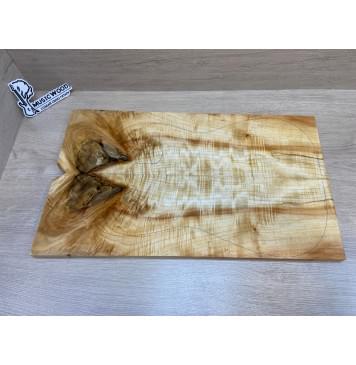 Клён Американский Волнистый заготовка на топ под заливку Смешанный А Волна АА 20х180-162х580 мм - 2 шт. (книжкой) Уценка-сучки,трещины-0