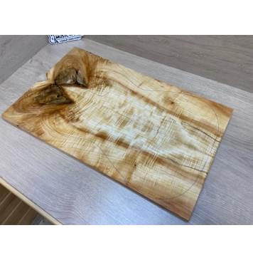 Клён Американский Волнистый заготовка на топ под заливку Смешанный А Волна АА 20х180-162х580 мм - 2 шт. (книжкой) Уценка-сучки,трещины-19