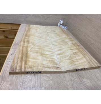 Берёза Пламенная заготовка на топ Радиал АА Волна АА 16х260-215х695 мм - 2шт (книжкой) -5