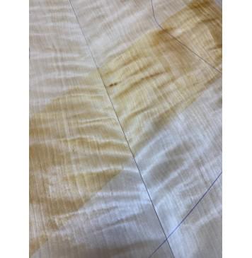 Берёза Пламенная заготовка на топ Радиал АА Волна АА 16х260-215х695 мм - 2шт (книжкой) -11