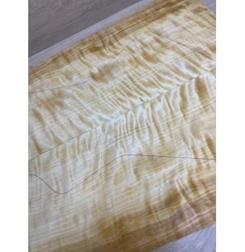 Берёза Пламенная заготовка на топ Радиал АА Волна АА 16х260-215х695 мм - 2шт (книжкой) -16