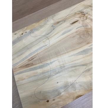 Клён Американский Каповый заготовка на топ Смешанный А Кап А 14.5х169х515-495 мм - 2 шт. (книжкой) АКЦИЯ-8