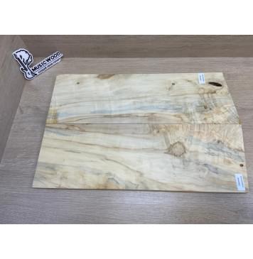 Клён Американский Каповый заготовка на топ Смешанный А Кап А 14.5х169х515-495 мм - 2 шт. (книжкой) АКЦИЯ-9