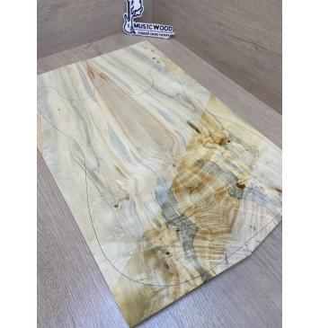 Клён Американский Каповый заготовка на топ Смешанный А Кап А 14.5х169х515-495 мм - 2 шт. (книжкой) АКЦИЯ-11