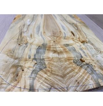 Клён Американский Каповый заготовка на топ Смешанный А Кап А 14.5х169х515-495 мм - 2 шт. (книжкой) АКЦИЯ-14