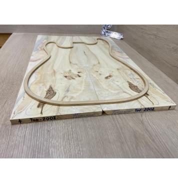 Клён Американский Каповый заготовка на топ Смешанный АА Кап АА 11х180х525 мм - 2 шт. (книжкой) АКЦИЯ-6