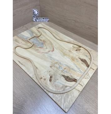 Клён Американский Каповый заготовка на топ Смешанный АА Кап АА 11х180х525 мм - 2 шт. (книжкой) АКЦИЯ-7