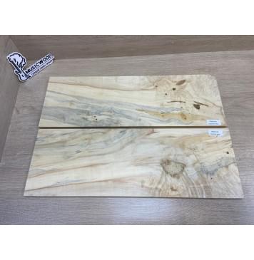 Клён Американский Каповый заготовка на топ Смешанный АА Кап АА 11х180х525 мм - 2 шт. (книжкой) АКЦИЯ-10