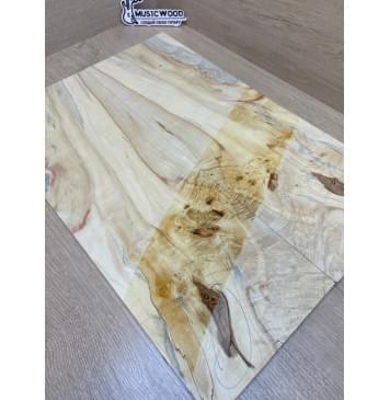 Клён Американский Каповый заготовка на топ Смешанный АА Кап АА 11х180х525 мм - 2 шт. (книжкой) АКЦИЯ-9