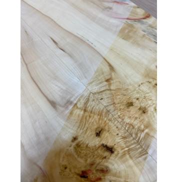 Клён Американский Каповый заготовка на топ Смешанный АА Кап АА 11х180х525 мм - 2 шт. (книжкой) АКЦИЯ-8