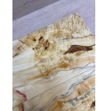 Клён Американский Каповый заготовка на топ Смешанный АА Кап АА 11х180х525 мм - 2 шт. (книжкой) АКЦИЯ-15