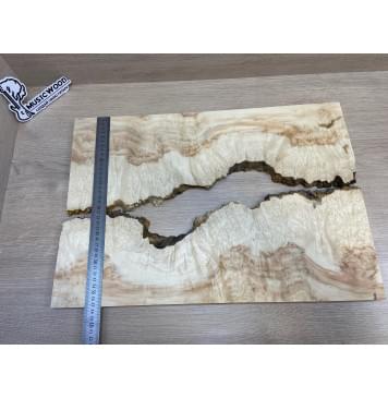 Клён Американский Каповый заготовка на топ под заливку Смешанный ААА Кап ААА 15х390х545 мм - 2 шт-3