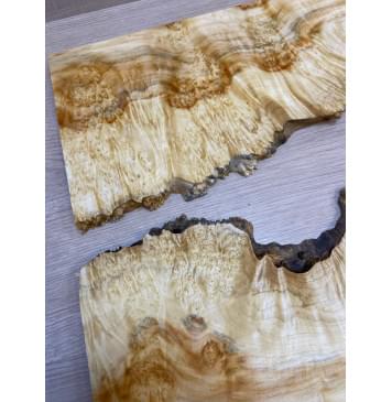 Клён Американский Каповый заготовка на топ под заливку Смешанный ААА Кап ААА 15х390х545 мм - 2 шт-13