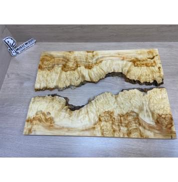 Клён Американский Каповый заготовка на топ под заливку Смешанный ААА Кап ААА 15х390х545 мм - 2 шт-0