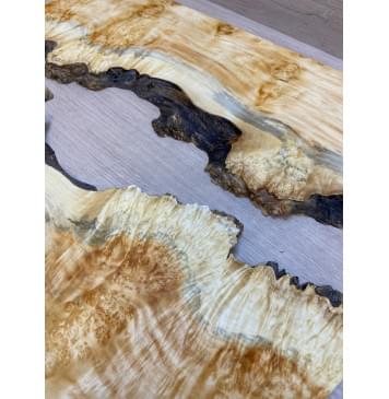 Клён Американский Каповый заготовка на топ под заливку Смешанный ААА Кап ААА 18х450х595 мм - 2 шт-7