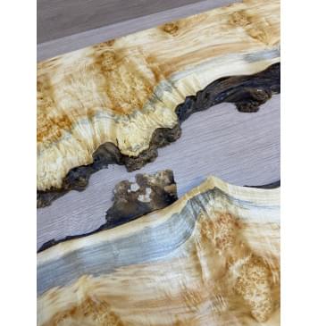 Клён Американский Каповый заготовка на топ под заливку Смешанный ААА Кап ААА 18х450х595 мм - 2 шт-8