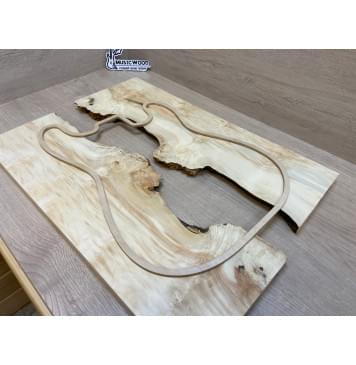 Клён Американский Каповый заготовка на топ под заливку Смешанный ААА Кап А 17х410х575 мм - 2 шт (АКЦИЯ)-3