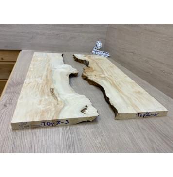 Клён Американский Каповый заготовка на топ под заливку Смешанный ААА Кап А 17х410х575 мм - 2 шт (АКЦИЯ)-6