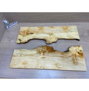 Клён Американский Каповый заготовка на топ под заливку Смешанный ААА Кап А 17х410х575 мм - 2 шт (АКЦИЯ)-0