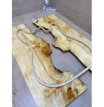 Клён Американский Каповый заготовка на топ под заливку Смешанный ААА Кап А 17х410х575 мм - 2 шт (АКЦИЯ)-11