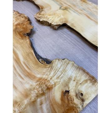 Клён Американский Каповый заготовка на топ под заливку Смешанный ААА Кап А 17х410х575 мм - 2 шт (АКЦИЯ)-9