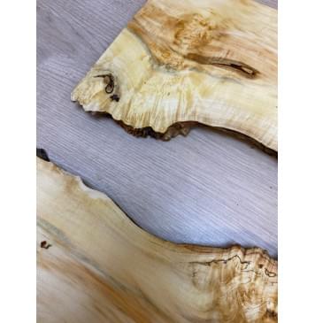 Клён Американский Каповый заготовка на топ под заливку Смешанный ААА Кап А 17х410х575 мм - 2 шт (АКЦИЯ)-12