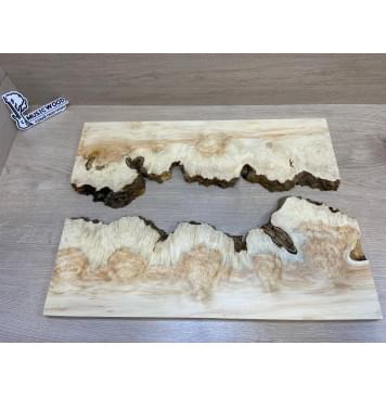 Клён Американский Каповый заготовка на топ под заливку Смешанный ААА Кап ААА 18х430х580 мм - 2 шт-2