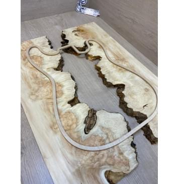 Клён Американский Каповый заготовка на топ под заливку Смешанный ААА Кап ААА 18х430х580 мм - 2 шт-3