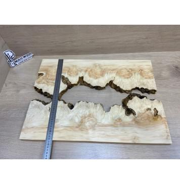 Клён Американский Каповый заготовка на топ под заливку Смешанный ААА Кап ААА 18х430х580 мм - 2 шт-10